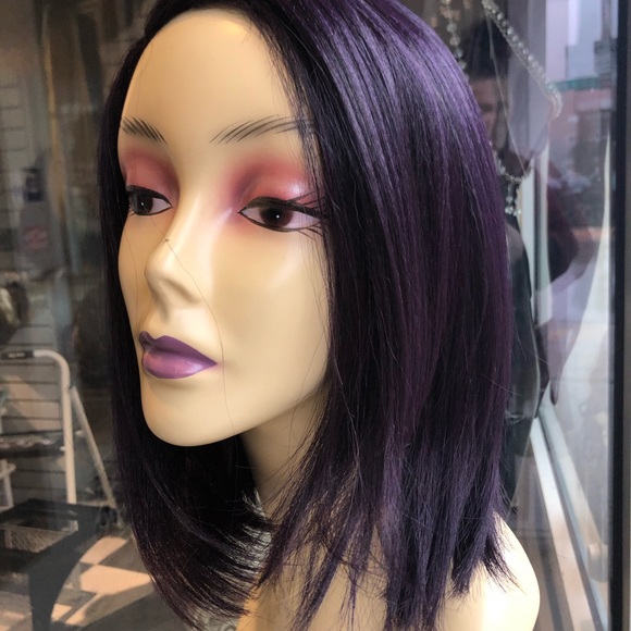 Purple plum bob wig brand new 2019 hairstyle wig - Picture 3 of 8